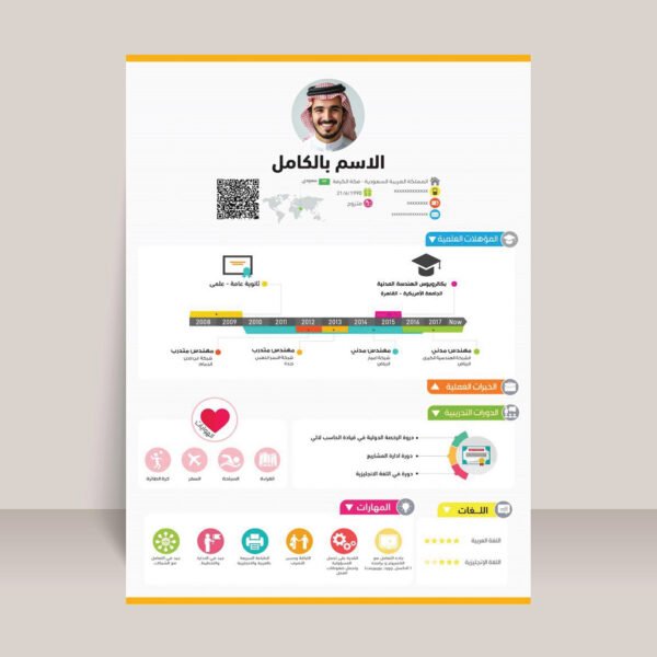 ⁦تصميم سيرة ذاتية⁩ - الصورة ⁦19⁩